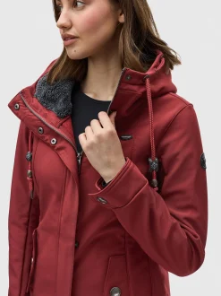 Ragwear Damen Softshelljacke - Monadde Softshell in rot