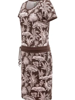 Ragwear Damen Sommerkleid - Baomi Tropic YOUMODO in schoko