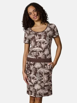 Ragwear Damen Sommerkleid - Baomi Tropic YOUMODO in schoko