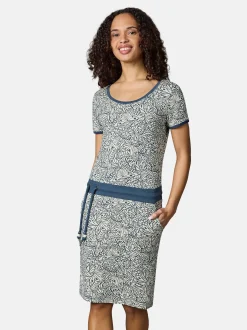 Ragwear Damen Sommerkleid - Baomi Zoo YOUMODO in blau beige