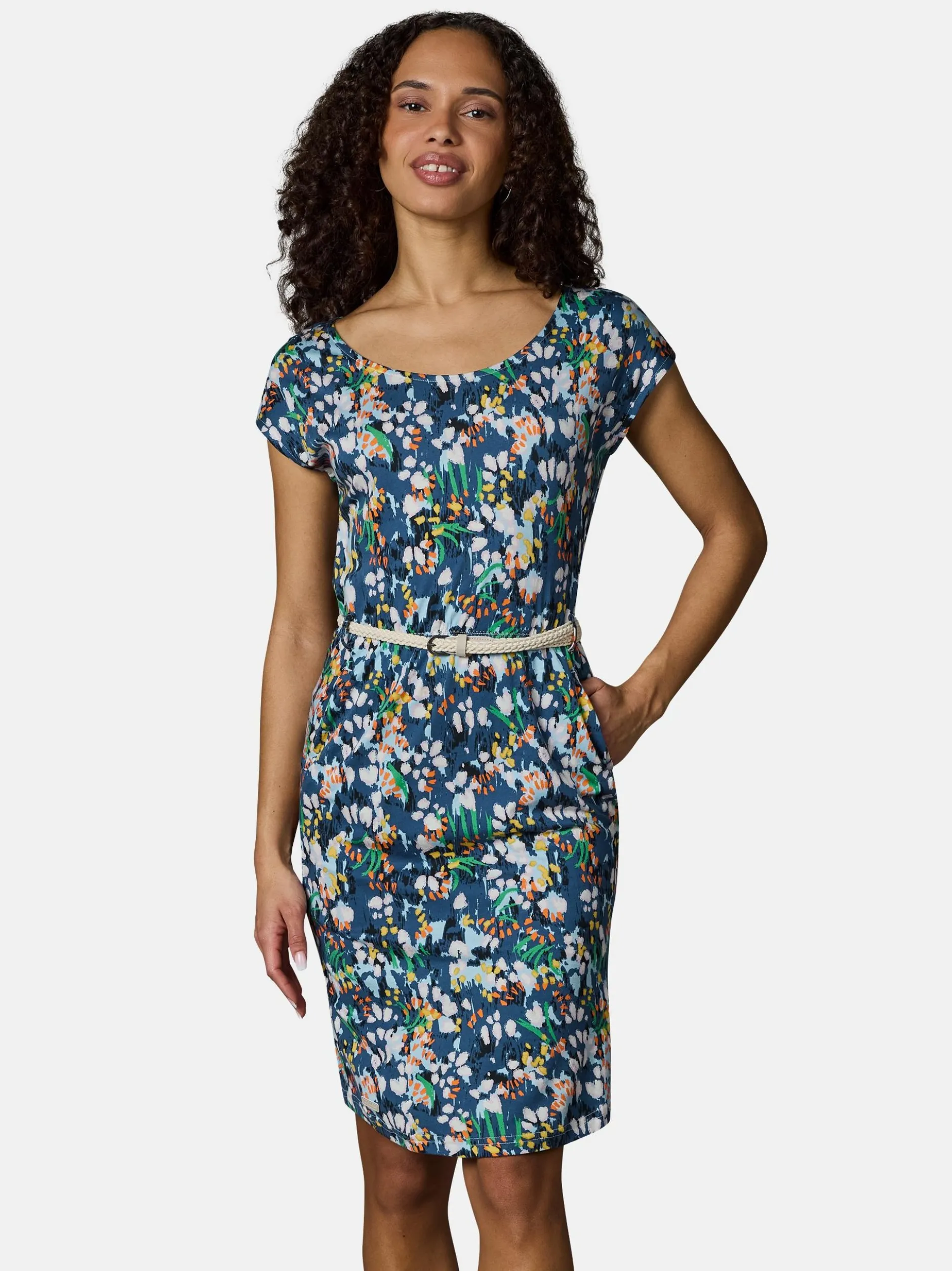 Ragwear Damen Sommerkleid - Lilithe YOUMODO in marine mehrfarbig