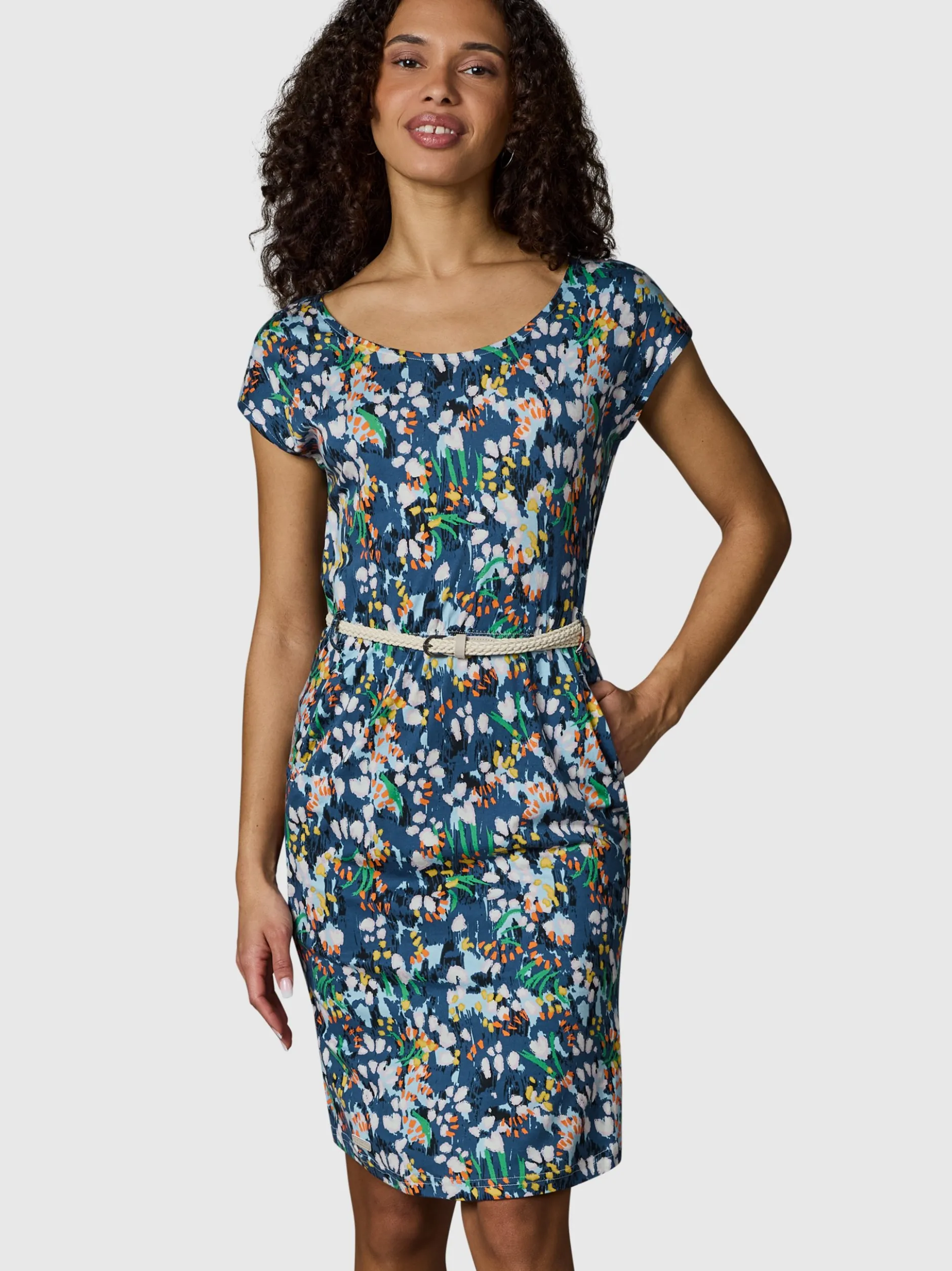 Ragwear Damen Sommerkleid - Lilithe YOUMODO in marine mehrfarbig