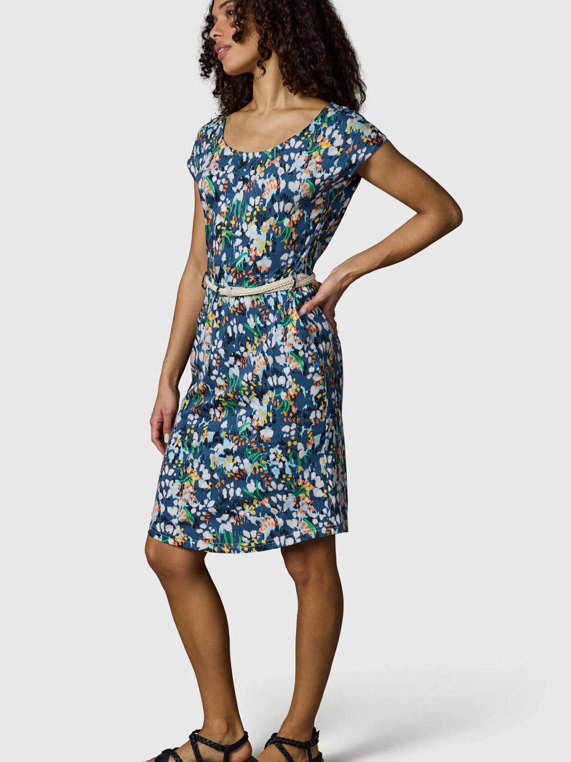 Ragwear Damen Sommerkleid - Lilithe YOUMODO in marine mehrfarbig