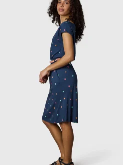 Ragwear Damen Sommerkleid - Lilithe Hearts YOUMODO in marine