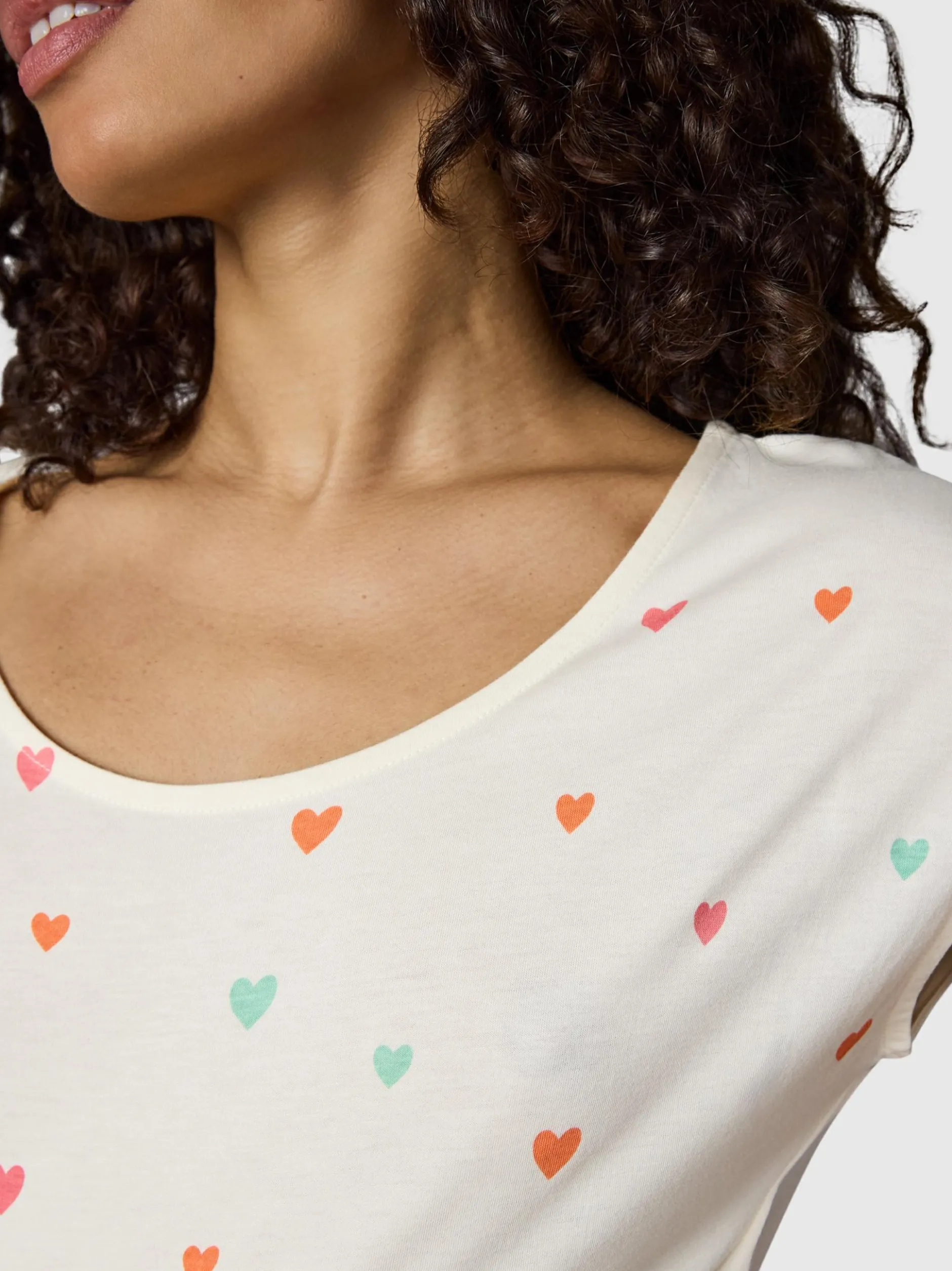 Ragwear Damen Sommerkleid - Lilithe Hearts YOUMODO in weiß