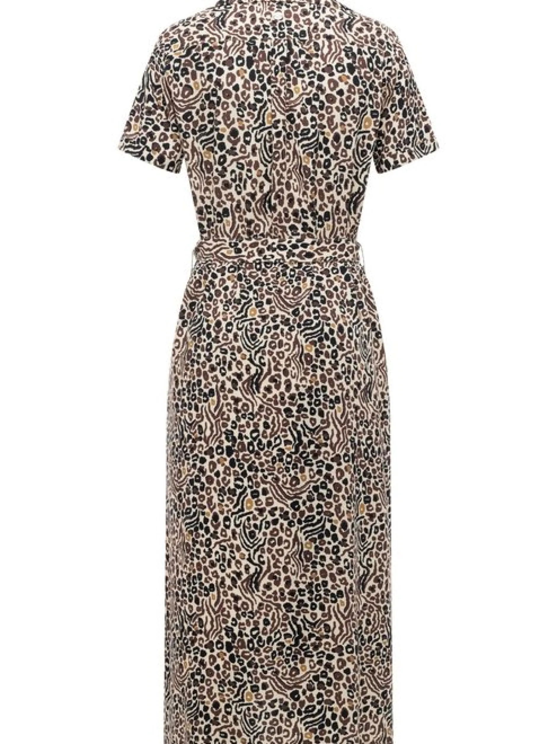 Ragwear Damen Sommerkleid - Sawira Long Print in braun