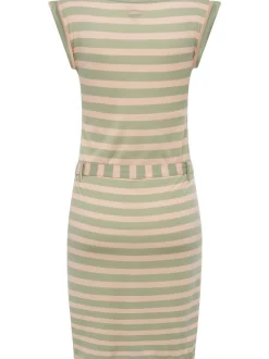 Ragwear Damen Sommerkleid - Tagg Stripes in grün