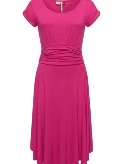 Ragwear Damen Sommerkleid - Yvone Solid in pink