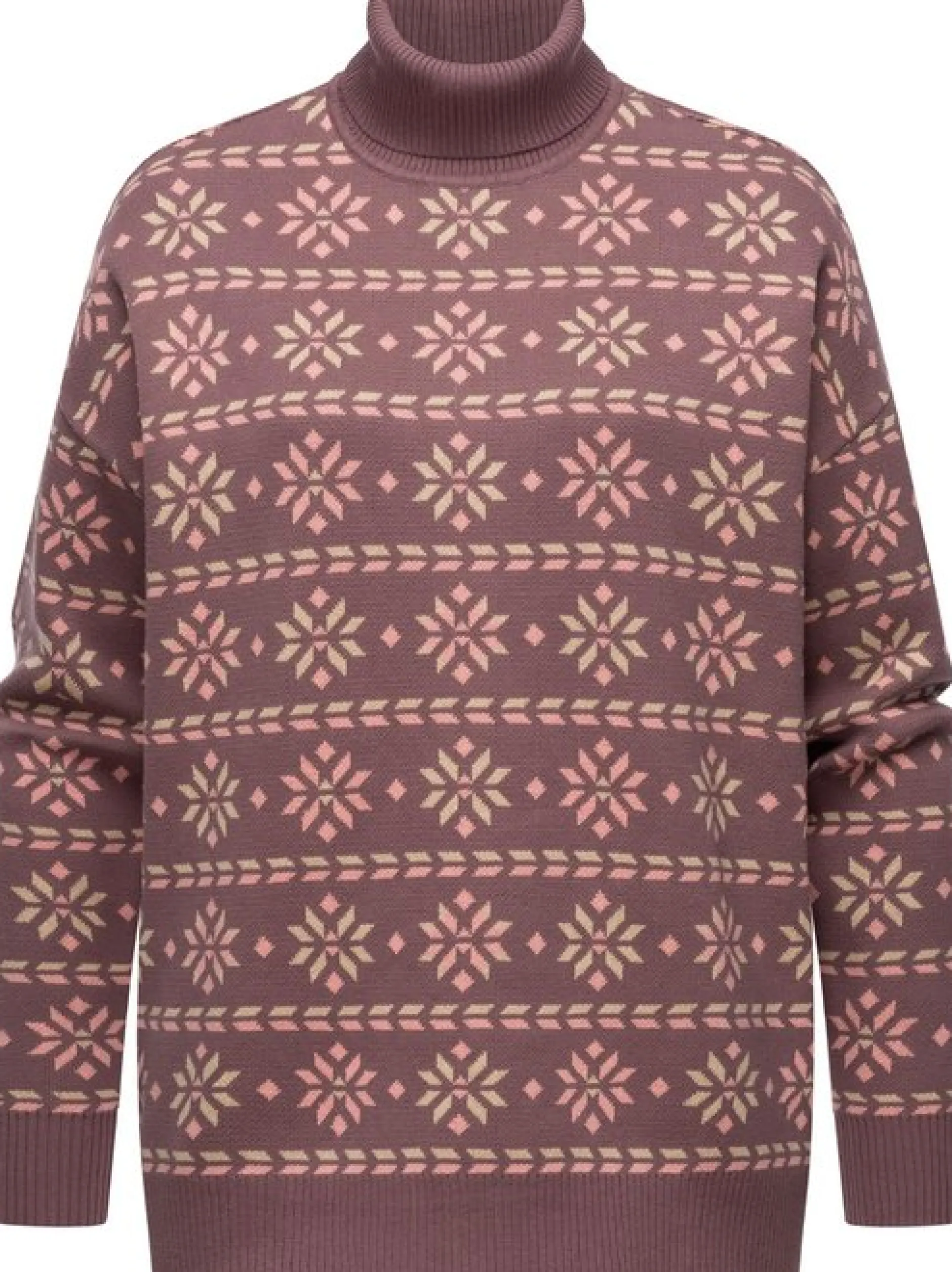 Ragwear Damen Stehkragenpullover - Danika Organic in bordeaux