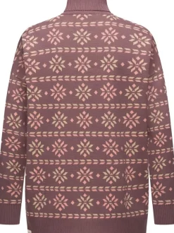 Ragwear Damen Stehkragenpullover - Danika Organic in bordeaux