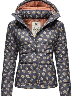 Ragwear Damen Steppjacke - Relive Remake in blau