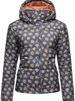 Ragwear Damen Steppjacke - Relive Remake in blau
