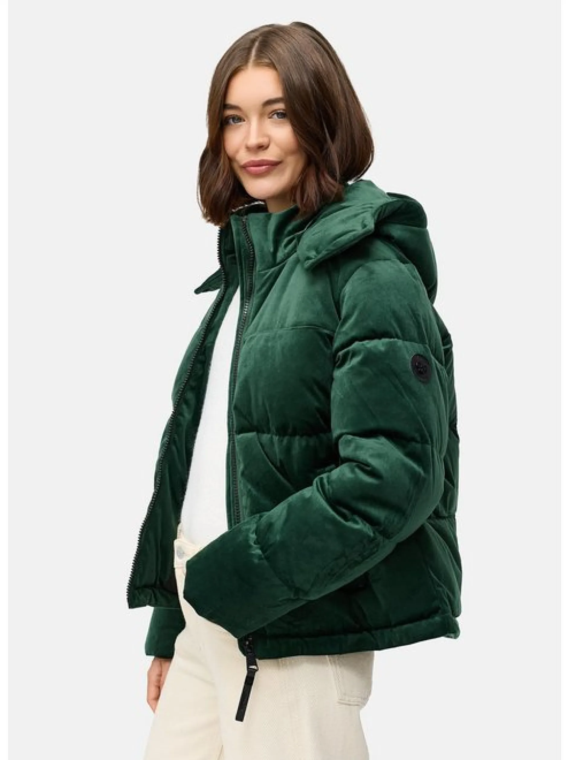 Ragwear Damen Steppjacke - Roobie Velvet YOUMODO in tanne