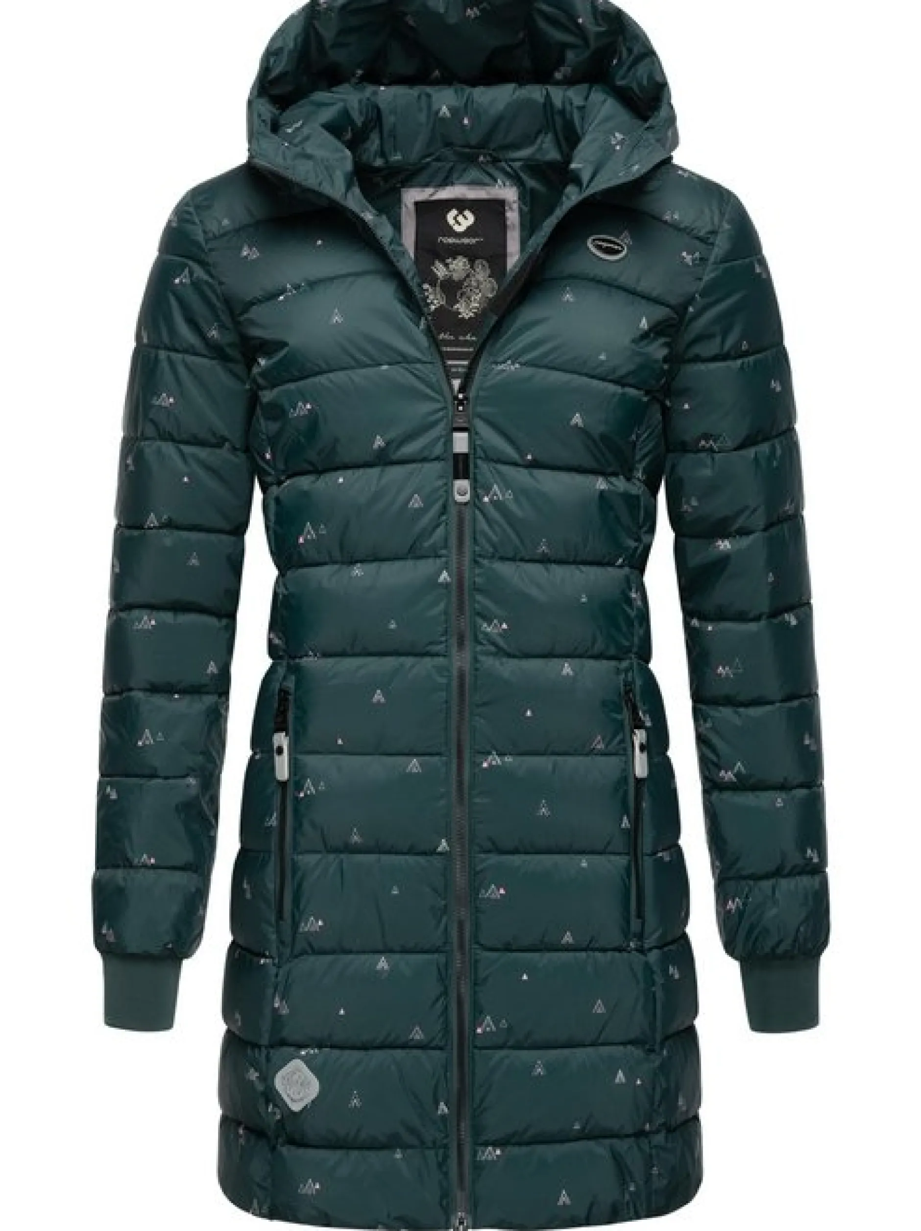 Ragwear Damen Steppjacke - Tiasa Long in petrol