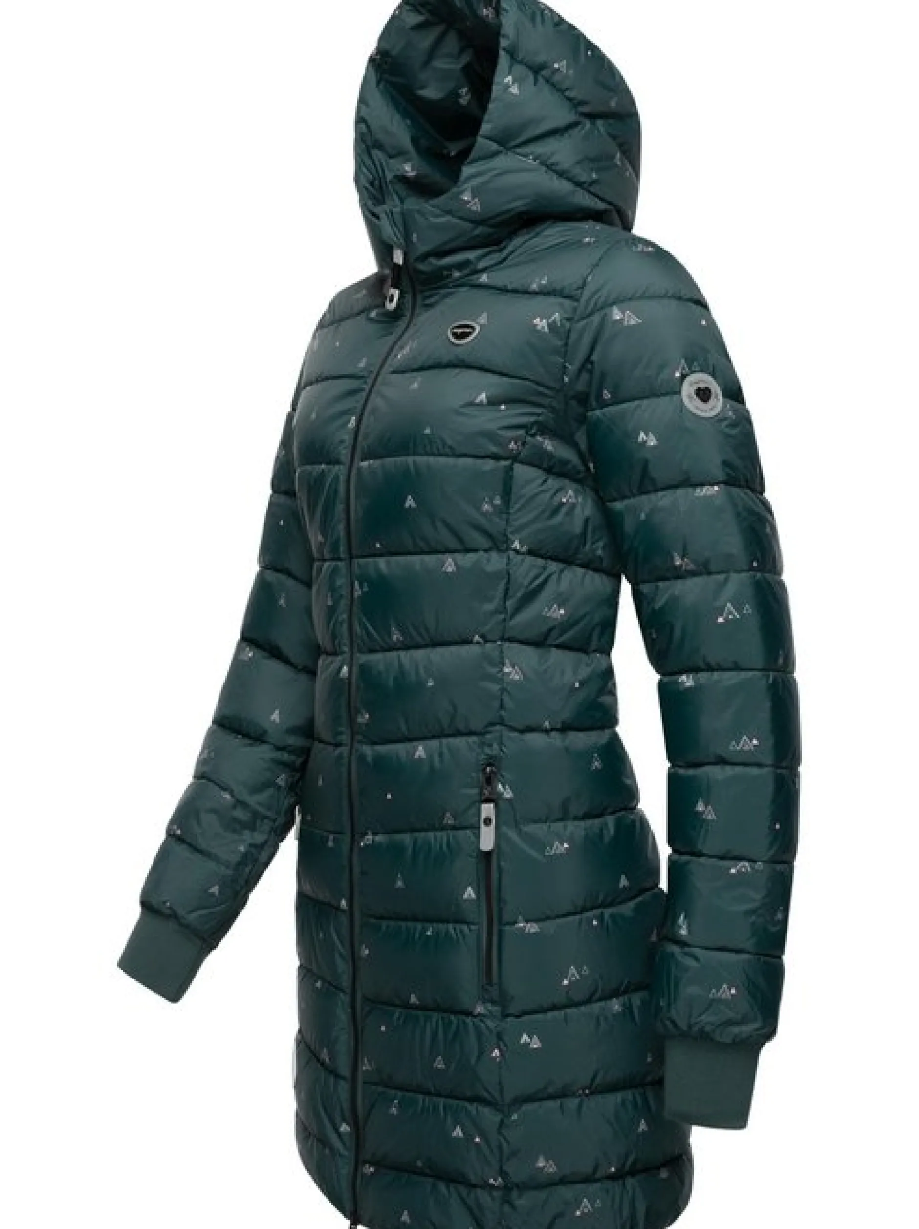 Ragwear Damen Steppjacke - Tiasa Long in petrol