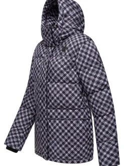 Ragwear Damen Steppjacke - Wikesh Print in flieder