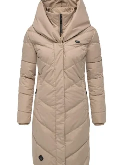 Ragwear Damen Steppmantel - Natalka in taupe