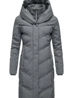 Ragwear Damen Steppmantel - Natalka in grau