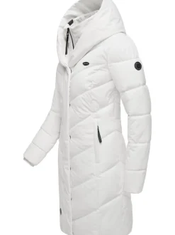 Ragwear Damen Steppmantel - Natalka in weiß
