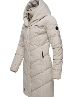 Ragwear Damen Steppmantel - Natalka in grau