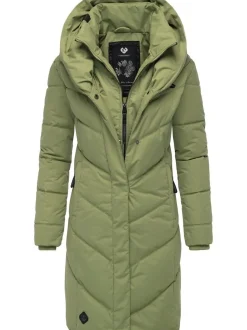 Ragwear Damen Steppmantel - Natalka in grün