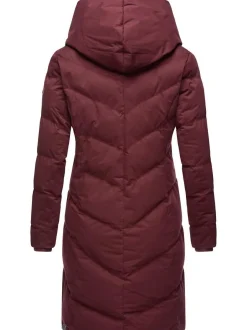 Ragwear Damen Steppmantel - Natalka in bordeaux