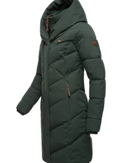 Ragwear Damen Steppmantel - Natalka in grün