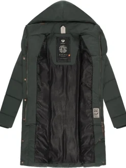 Ragwear Damen Steppmantel - Natalka in grün