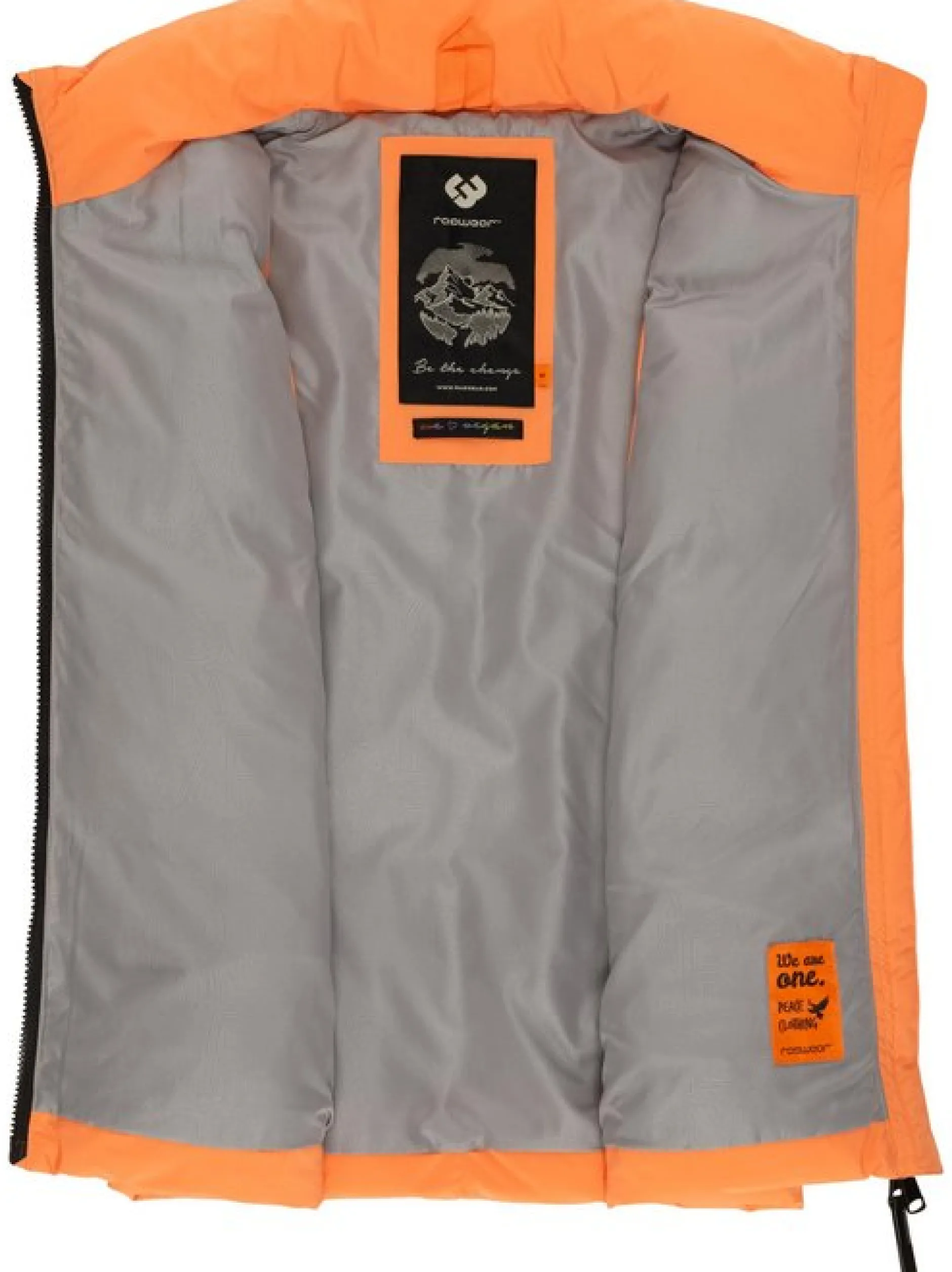 Ragwear Damen Steppweste - Ailish in orange