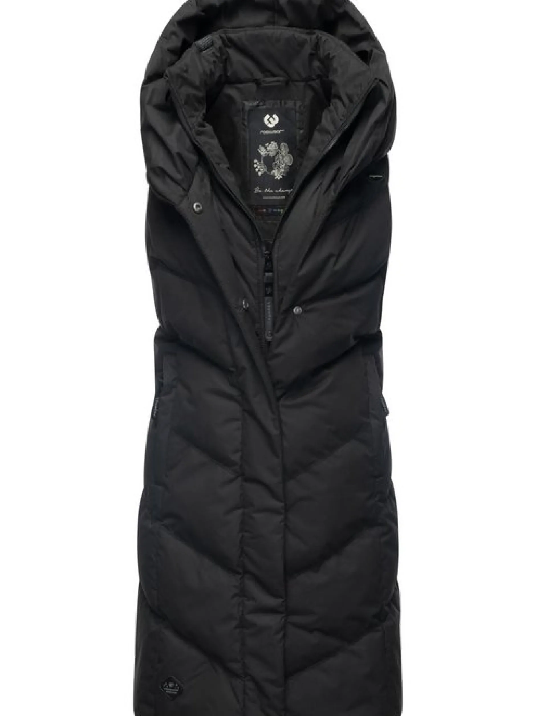 Ragwear Damen Steppweste - Natalka Vest in schwarz
