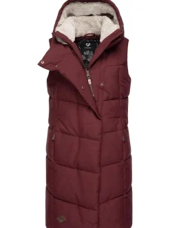 Ragwear Damen Steppweste - Pavla Vest in bordeaux