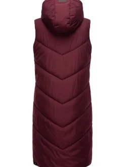 Ragwear Damen Steppweste - Suminka Vest in bordeaux
