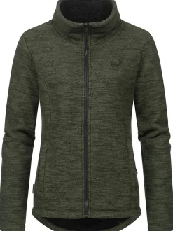Ragwear Damen Strickjacke - Liram Melange in oliv