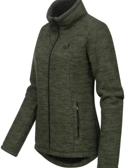 Ragwear Damen Strickjacke - Liram Melange in oliv