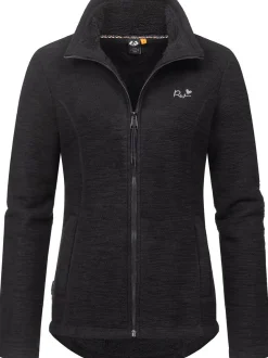 Ragwear Damen Strickjacke - Liram Melange in schwarz