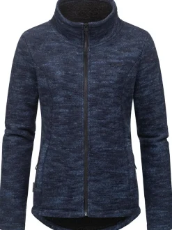 Ragwear Damen Strickjacke - Liram Melange in marine