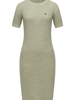 Ragwear Damen Strickkleid - Kolya in grün - Länge: kurz