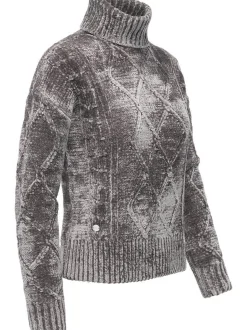 Ragwear Damen Strickpullover - Janna Short in grau