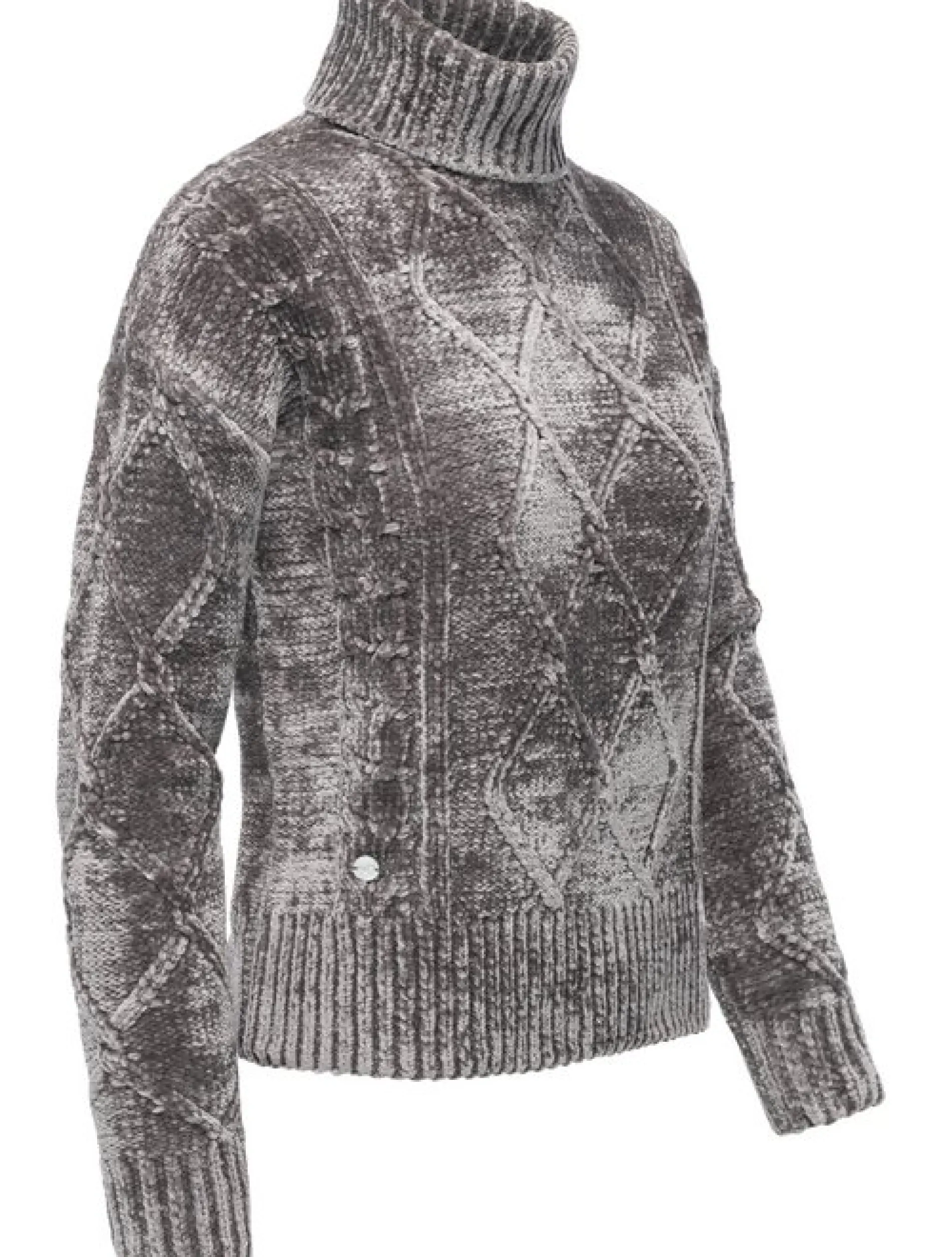 Ragwear Damen Strickpullover - Janna Short in grau