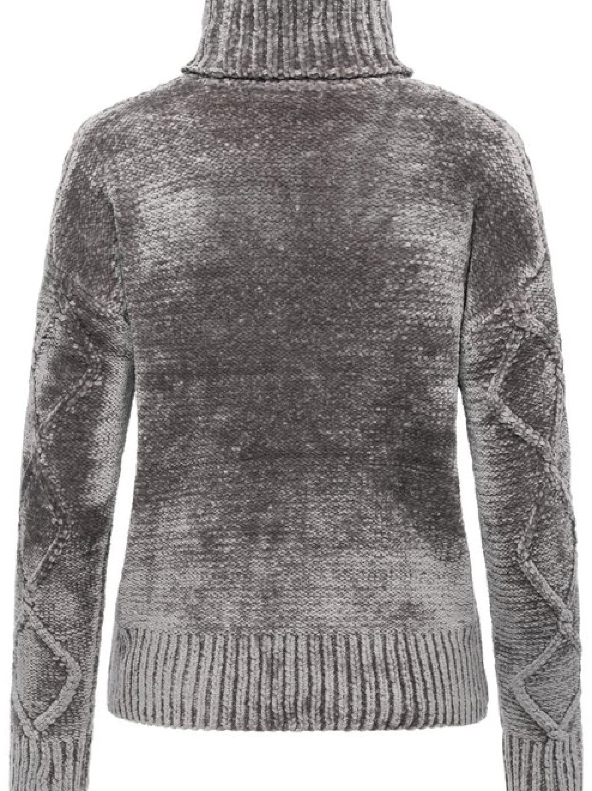 Ragwear Damen Strickpullover - Janna Short in grau