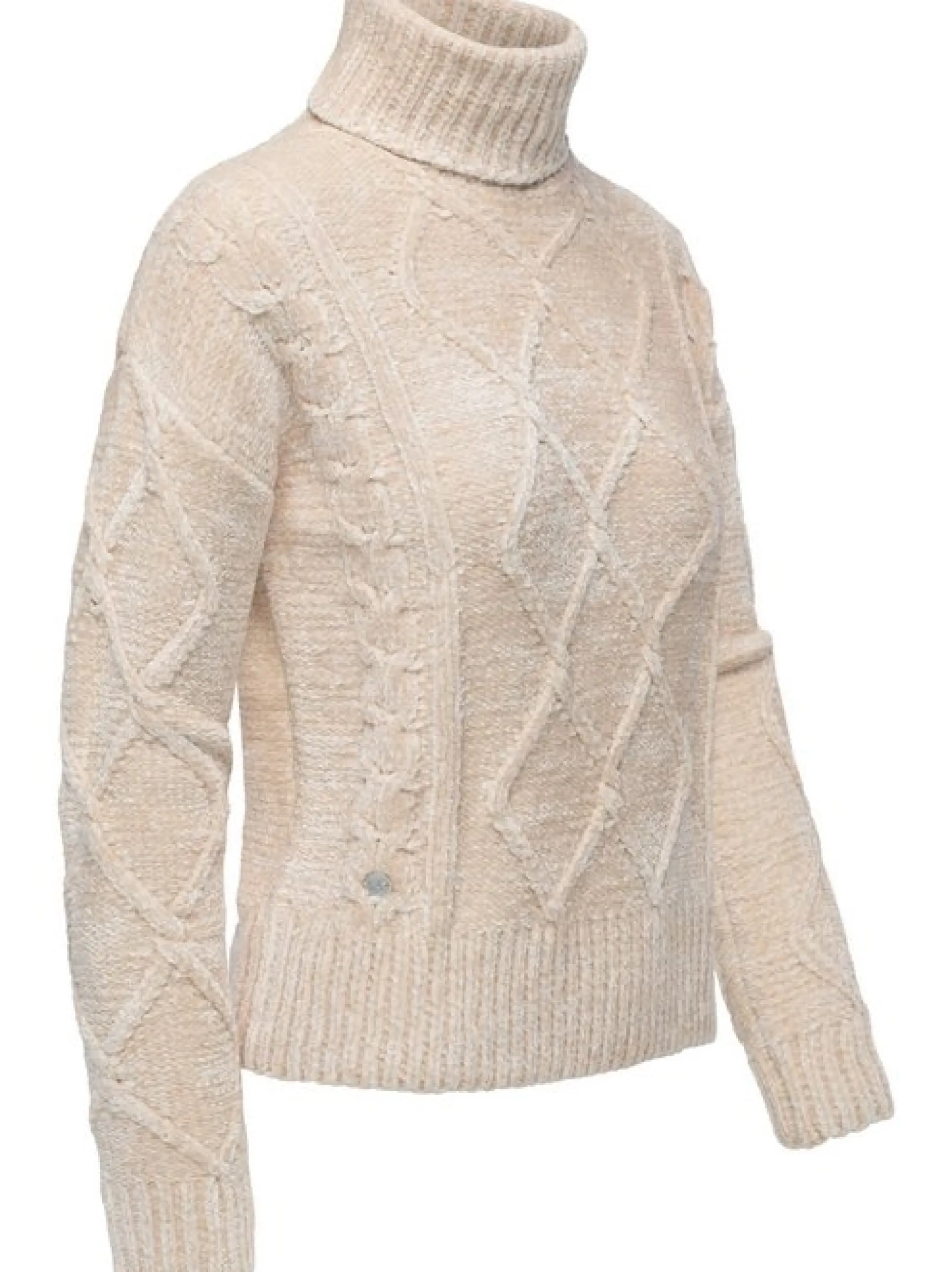 Ragwear Damen Strickpullover - Janna Short in ecru