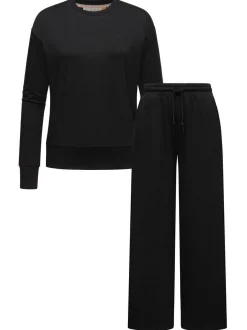 Ragwear Damen Sweater - Set Delje in schwarz