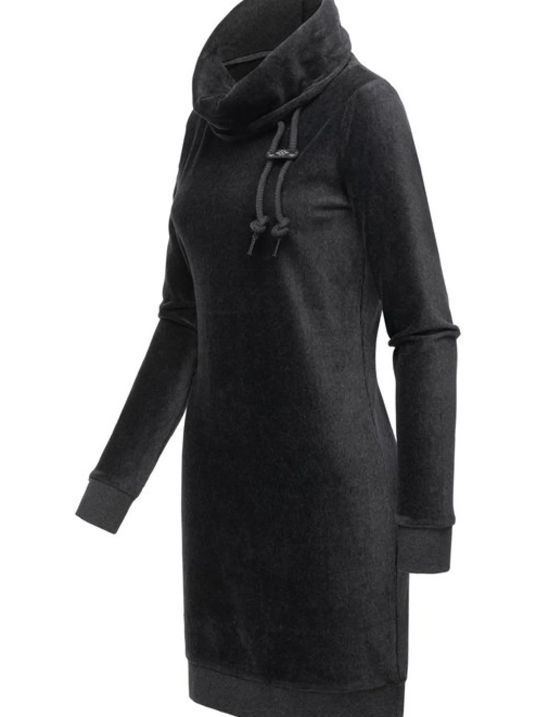 Ragwear Damen Sweatkleid - Chloe Velvet in grau