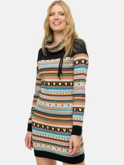 Ragwear Damen Sweatkleid - Chlloe Jacquard YOUMODO in mehrfarbig