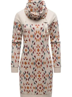 Ragwear Damen Sweatkleid - Chlloe Aztec YOUMODO in ecru