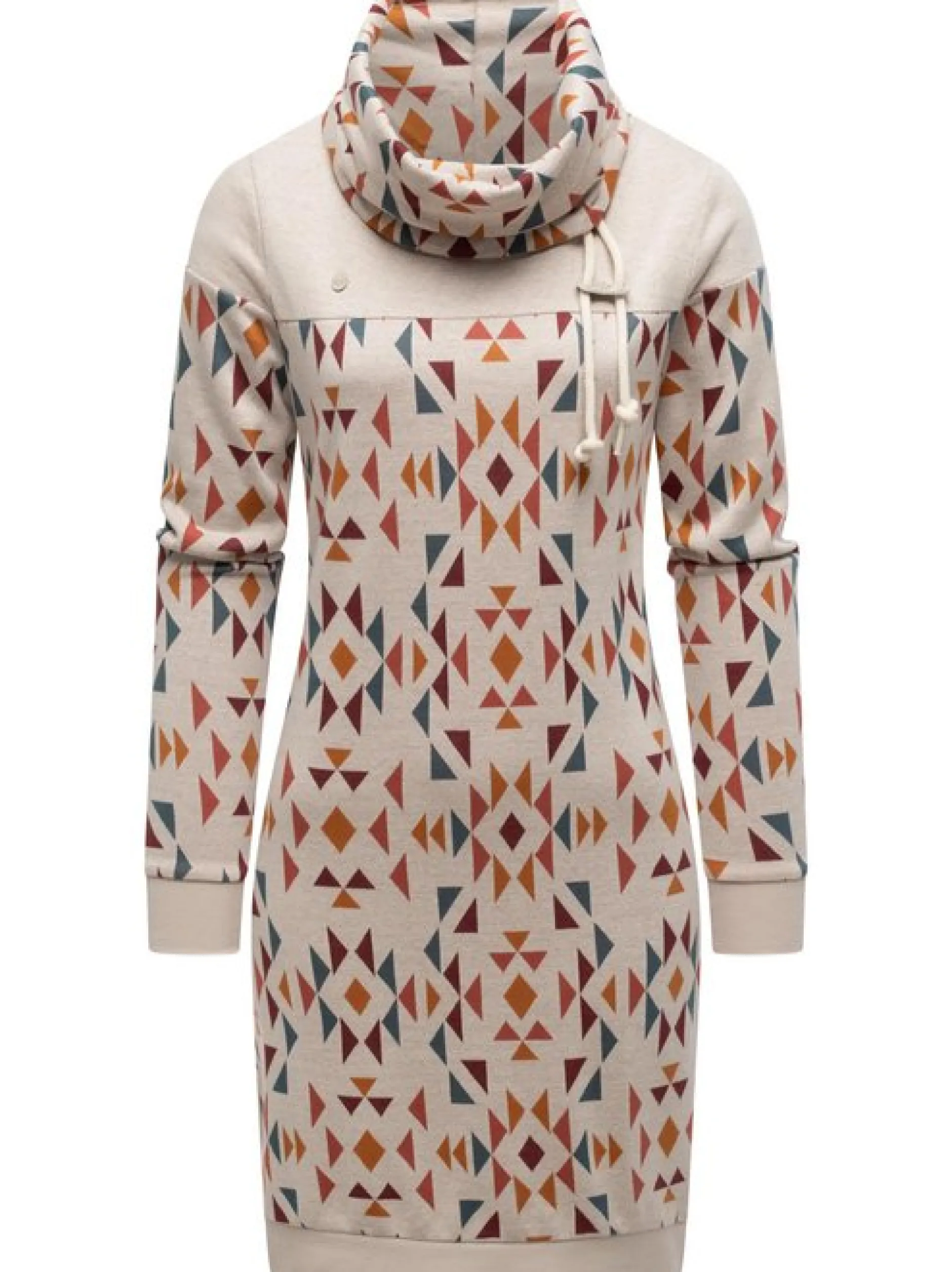 Ragwear Damen Sweatkleid - Chlloe Aztec YOUMODO in ecru