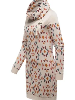 Ragwear Damen Sweatkleid - Chlloe Aztec YOUMODO in ecru