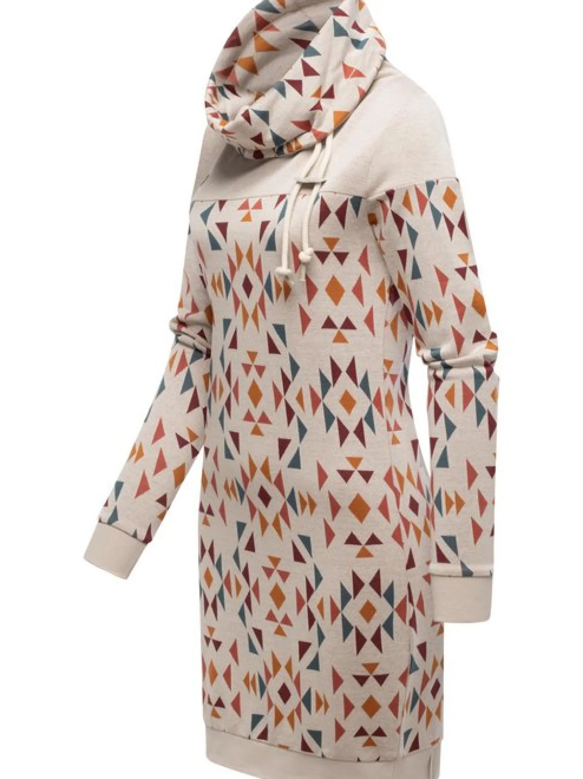Ragwear Damen Sweatkleid - Chlloe Aztec YOUMODO in ecru