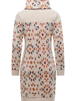 Ragwear Damen Sweatkleid - Chlloe Aztec YOUMODO in ecru