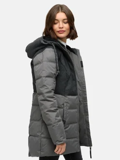 Ragwear Damen Winterjacke - Ashani Block Intl. in grau